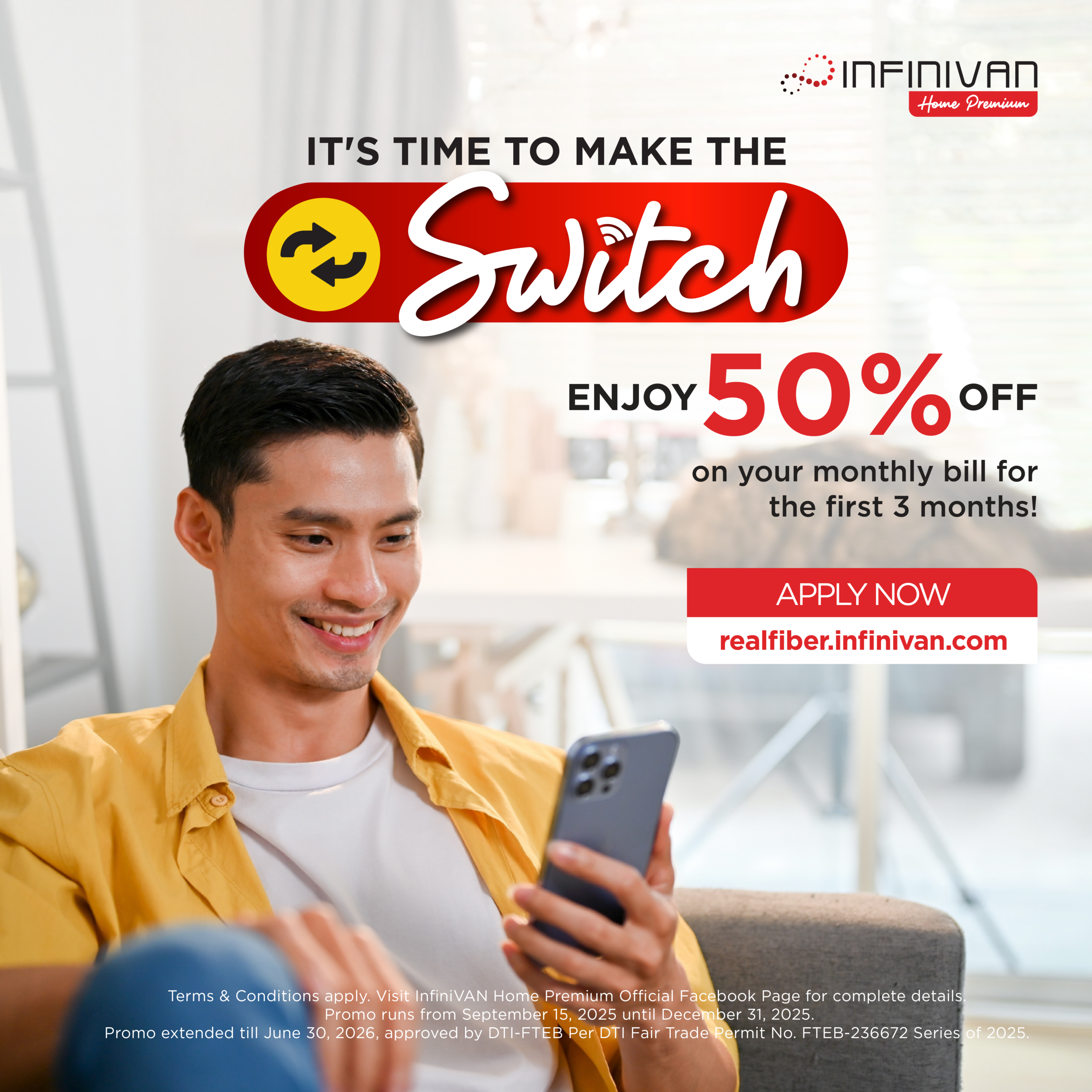 Switch now and enjoy 50% off your first 3 months!